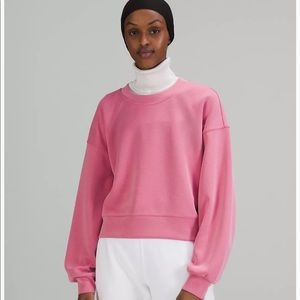 Lululuemon perfectly oversized crop crew